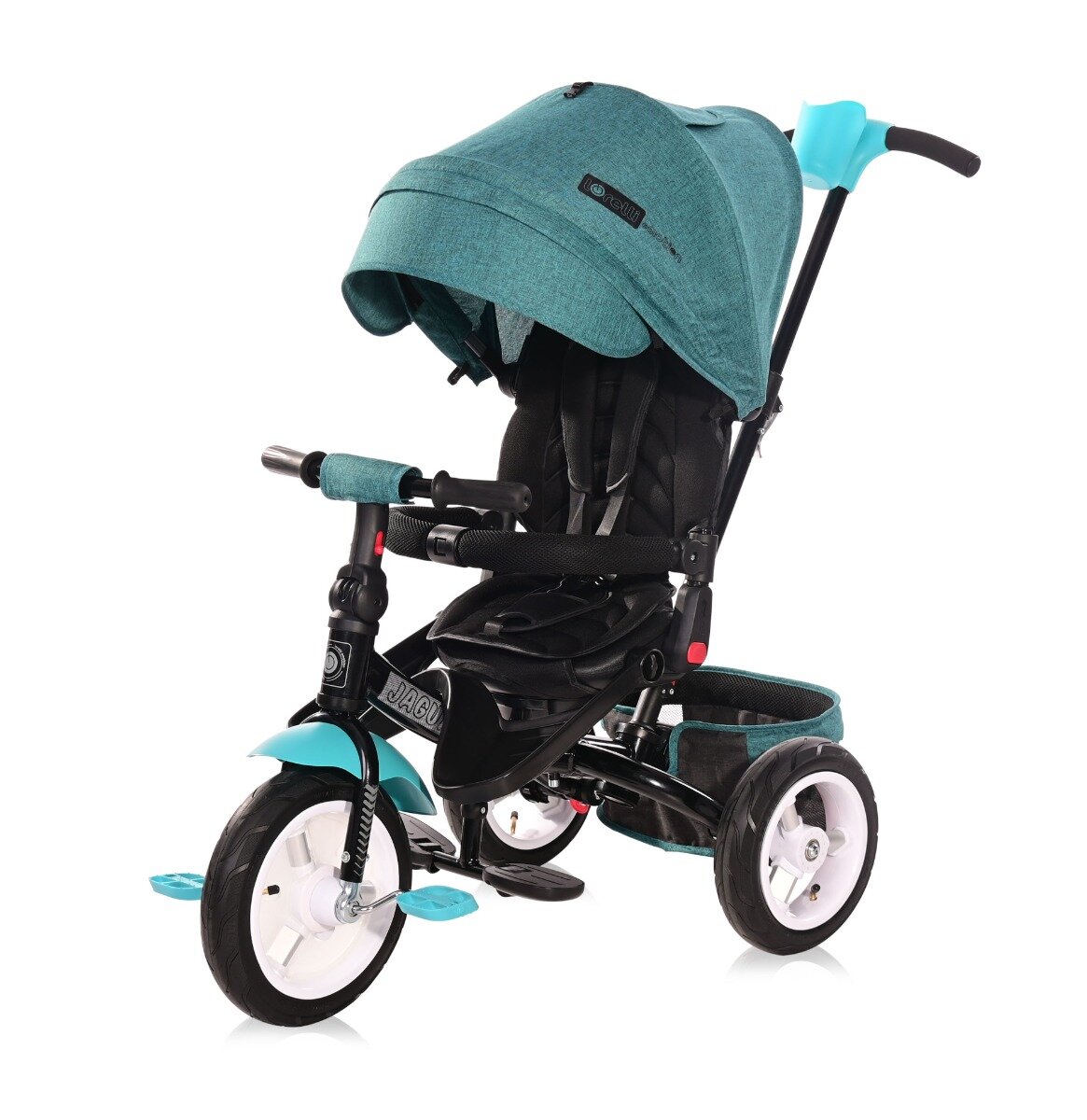 LORELLI Tricicleta multifunctionala 4 in 1 roti gonflabile Jaguar Air Green Luxe