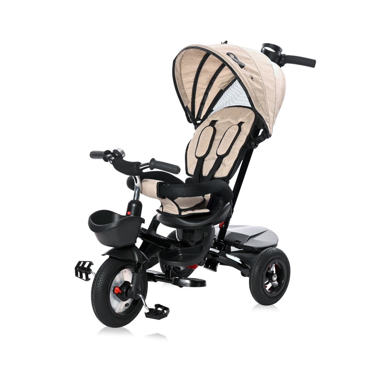 LORELLI Tricicleta pentru copii Control Parental 12-36 Luni Zippy Air Pearl