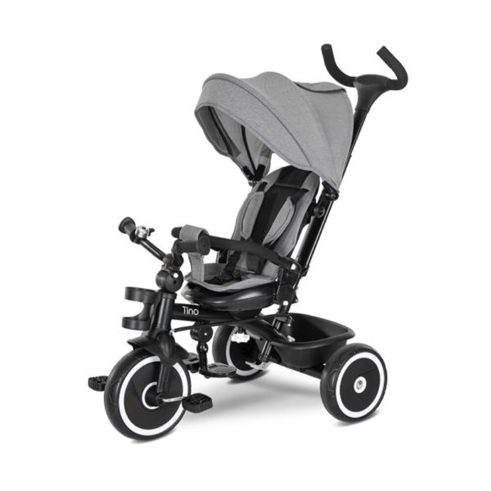 LORELLI Tricicleta Tino sezut rotativ 360 grade scaun rabatabil control parental Grey