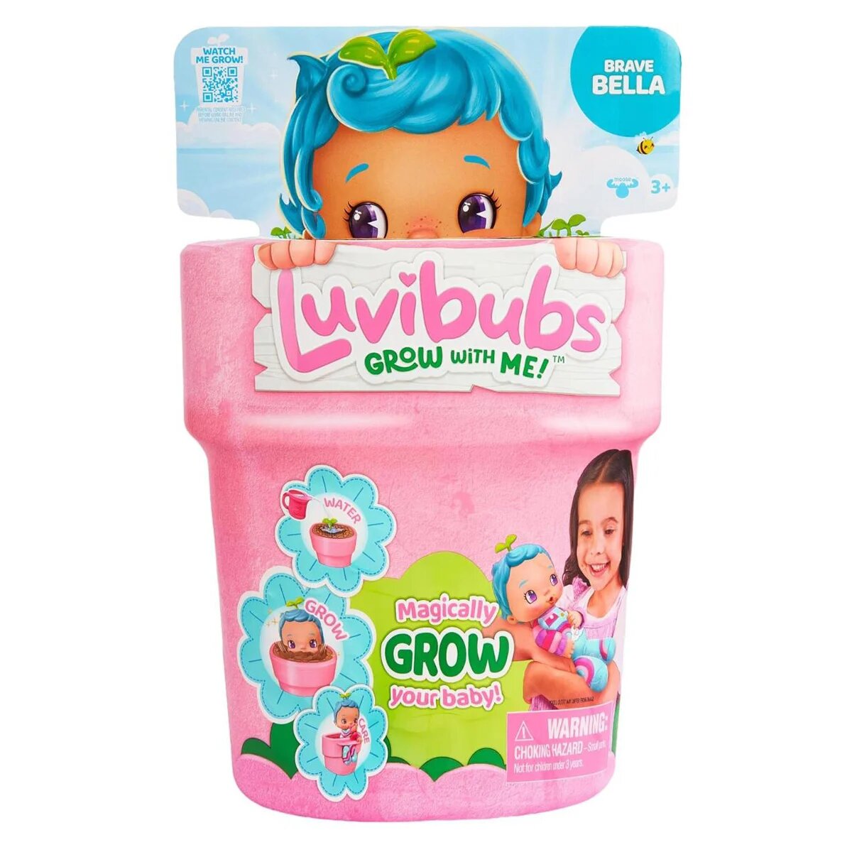 Luvibubs Papusa bebelus Magically Grow your Baby Brave Bella