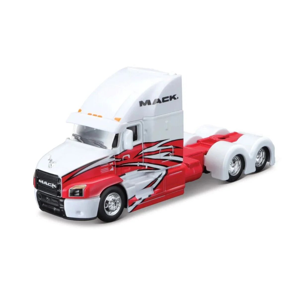 Maisto Camion Mack Anthem Alb 1:64