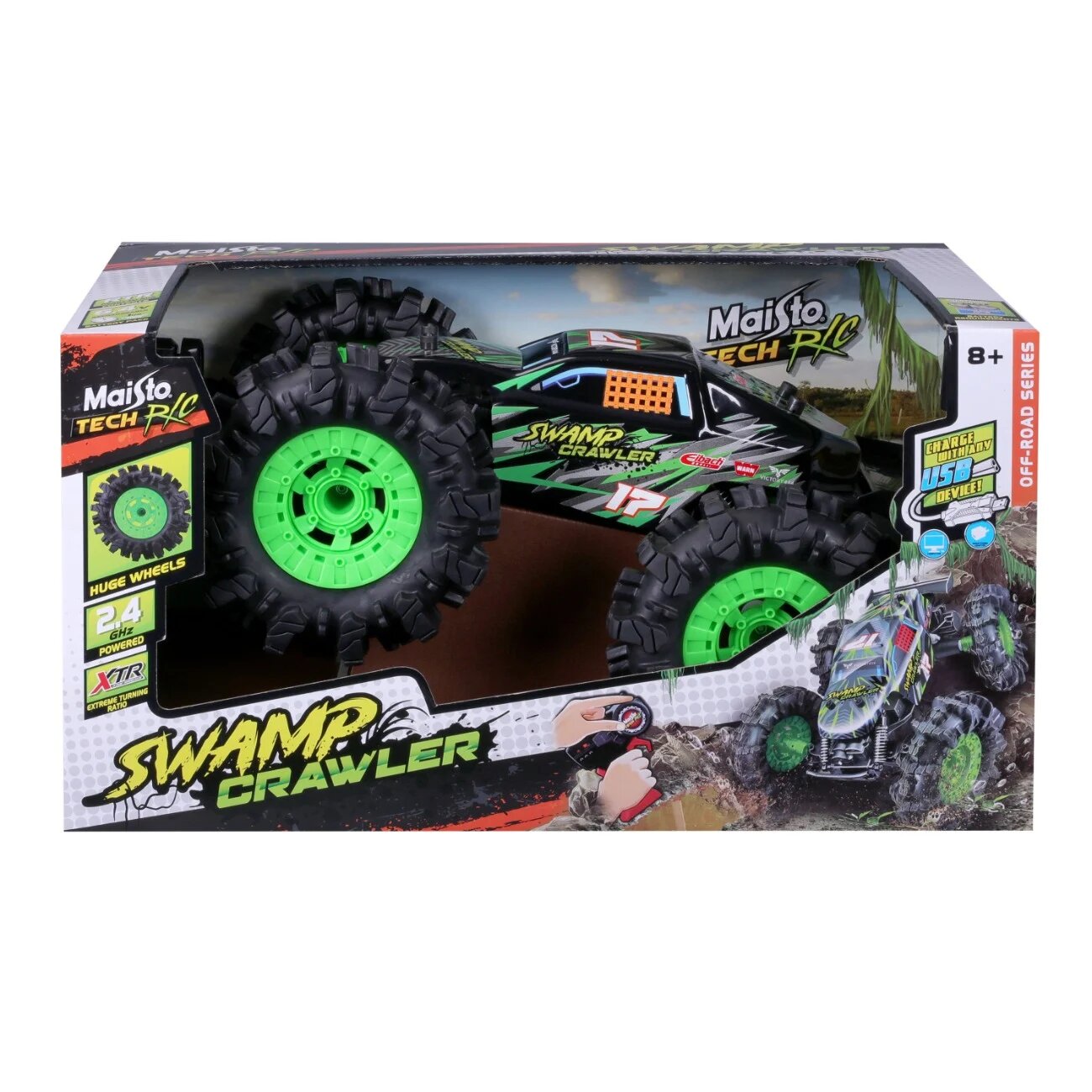Maisto Masina cu telecomanda Tech RC Swamp Crawler Black