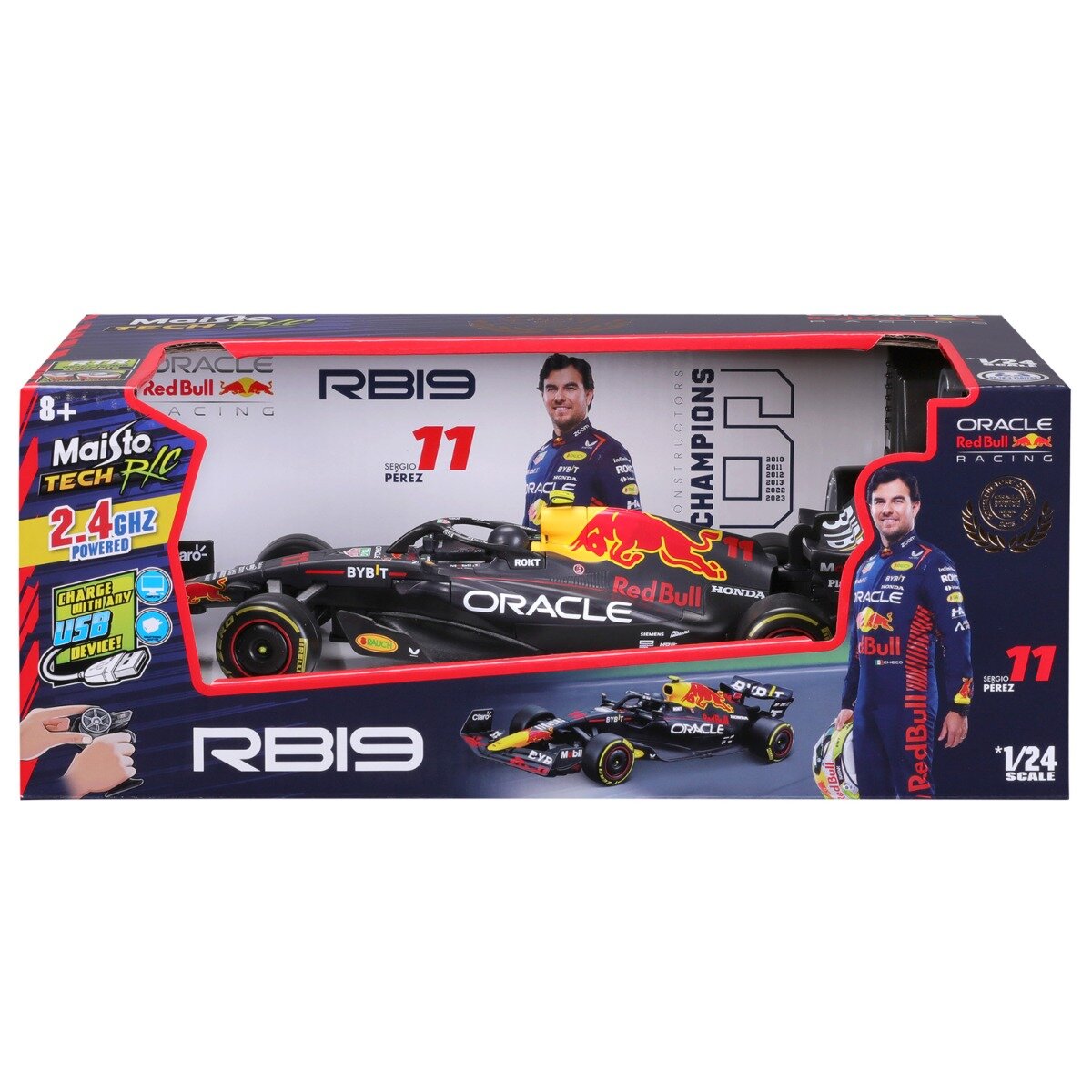 Maisto Masina de curse cu telecomanda Tech F-1 Ferrari RB19 Sergio Perez 1:24