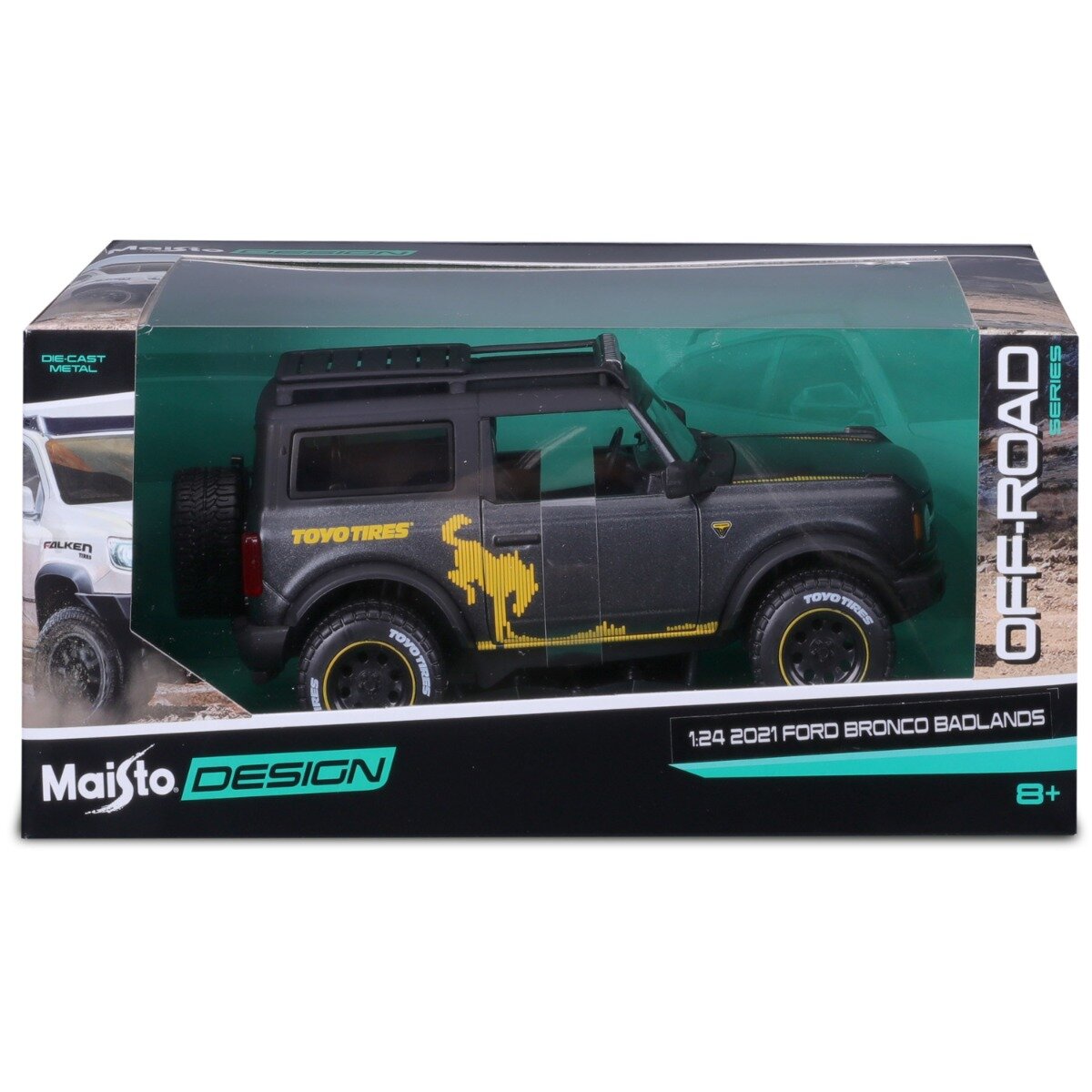 Maisto Masina din metal Off-Road Series 2021 Ford Bronco Badlands 1:24