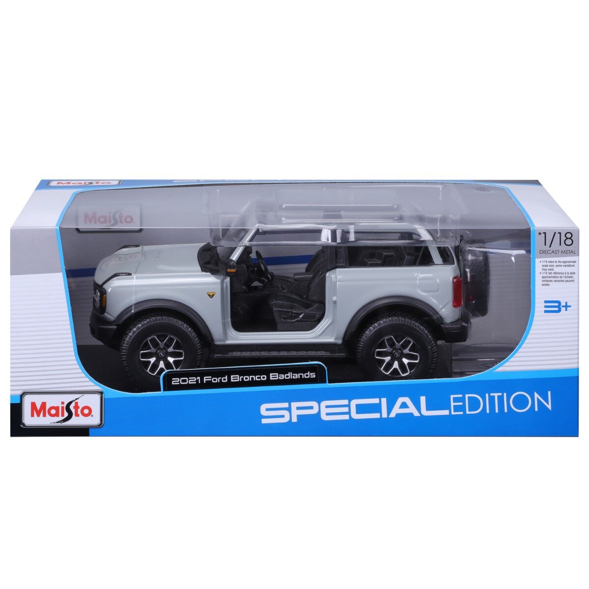 Maisto Masina metalica Ford Bronco Badlands 2021 1:18 Gri
