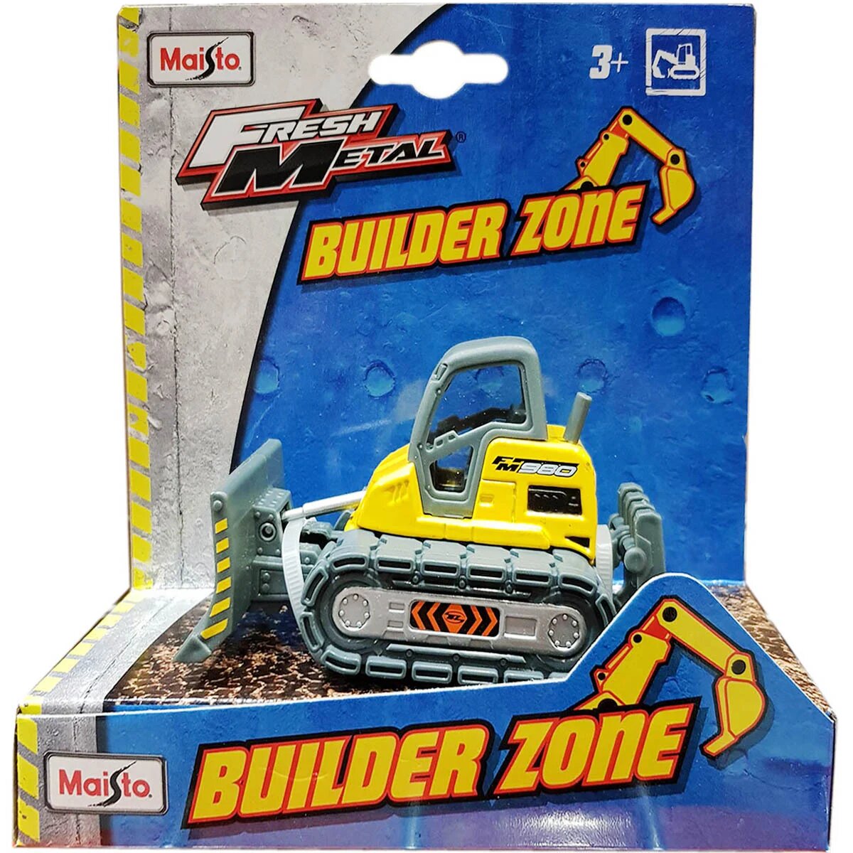 Maisto Masinuta de constructie Buldoexcavator Galben