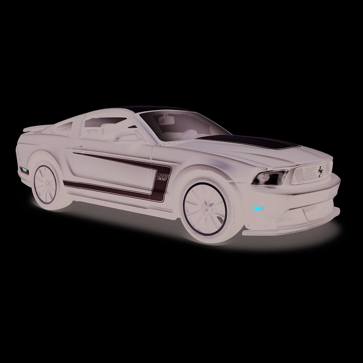 Maisto Masinuta Ford Mustang Boss 302 1:24 Negru mat