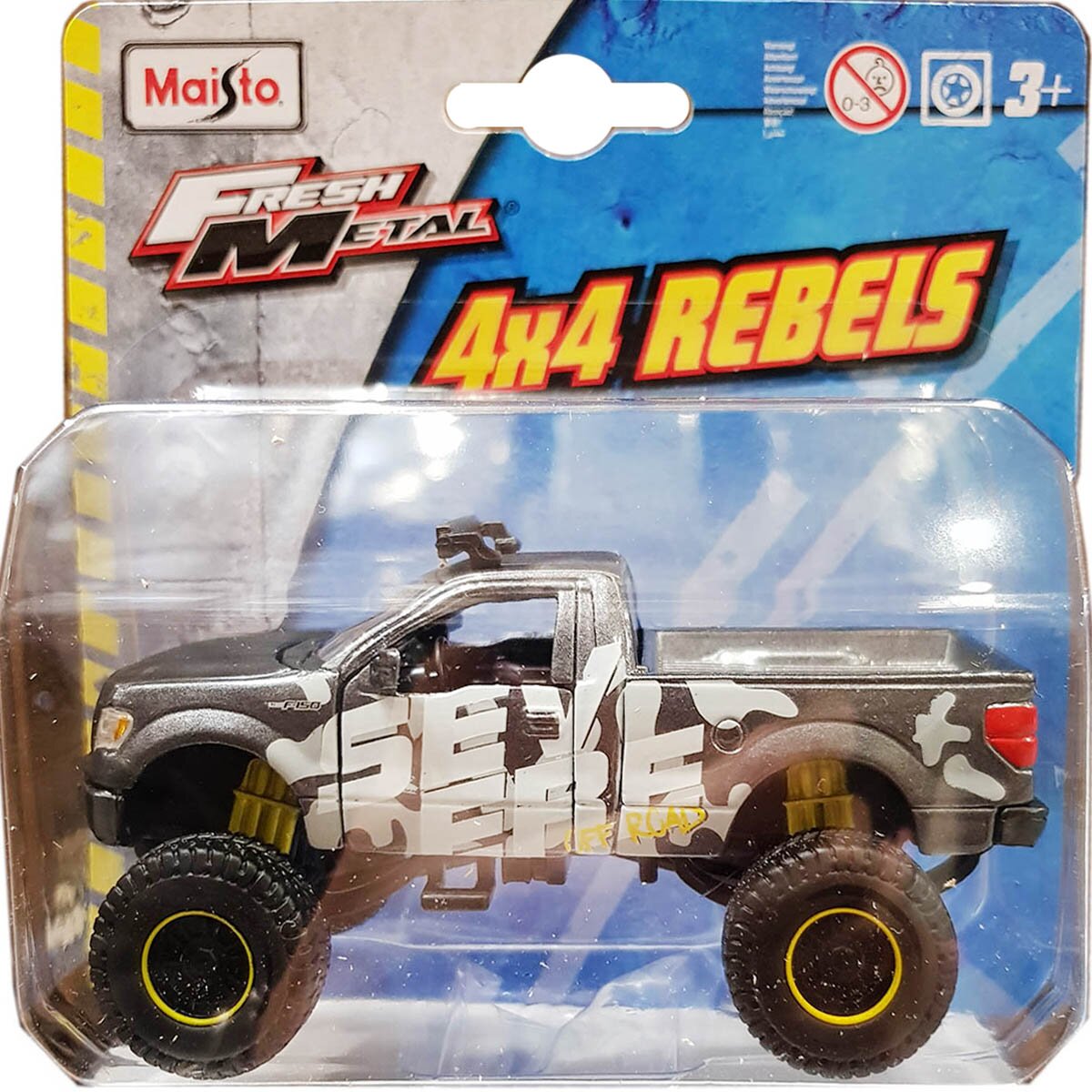 Maisto Masinuta Fresh Metal 4X4 Rebels 11 cm 1:64 Gri