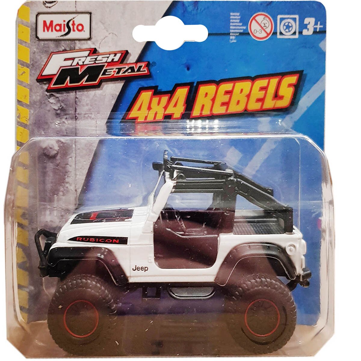 Maisto Masinuta Fresh Metal 4X4 Rebels 11 cm 1:64 Jeep alb
