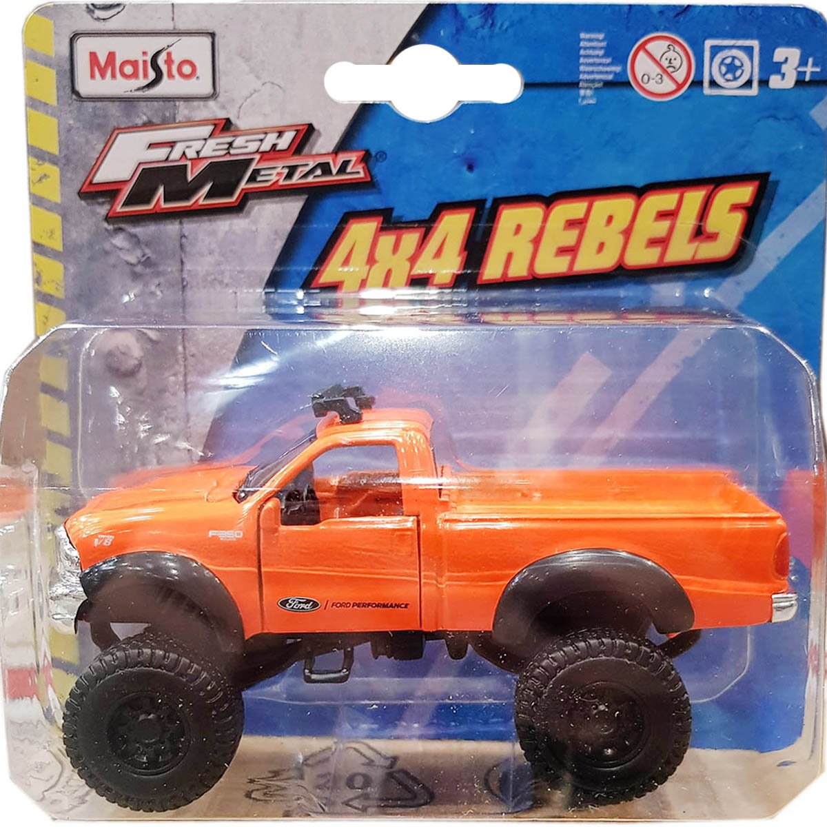 Maisto Masinuta Fresh Metal 4X4 Rebels 11 cm 1:64 Portocaliu