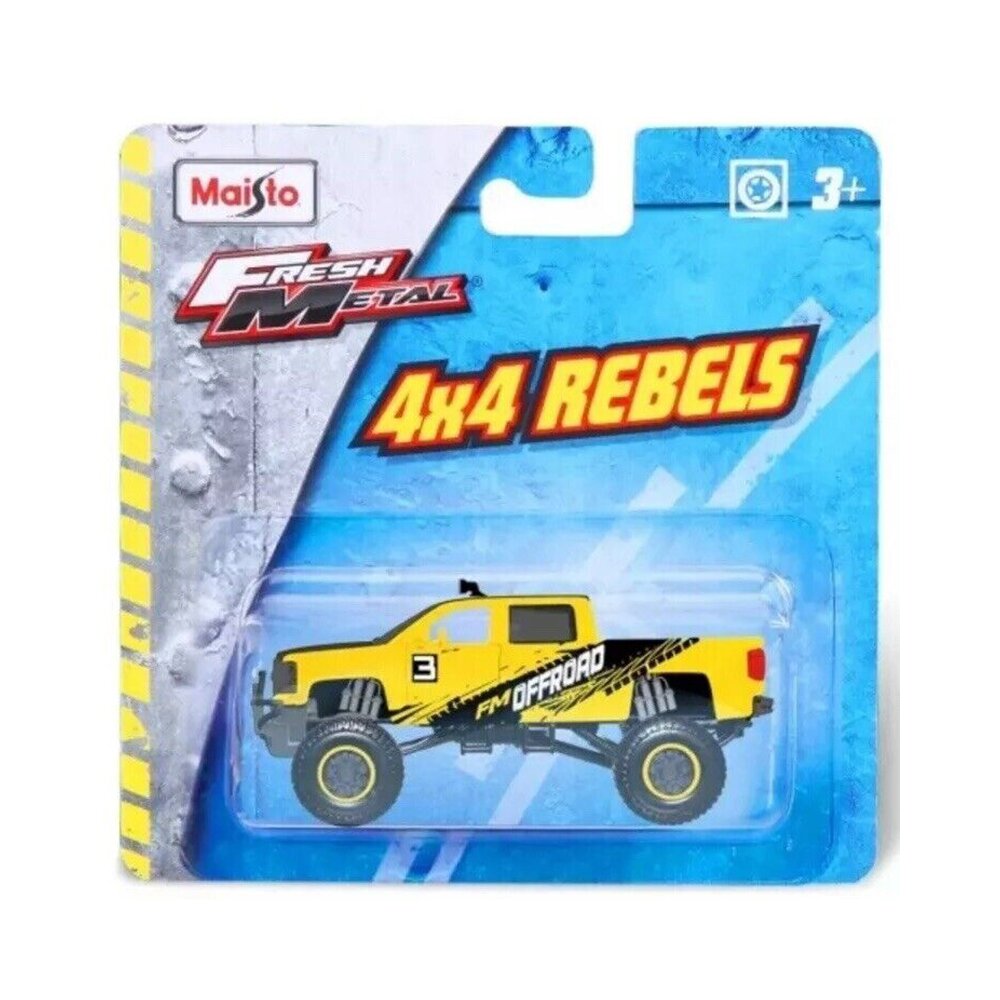 Maisto Masinuta Fresh Metal 4X4 Rebels11 cm Galben