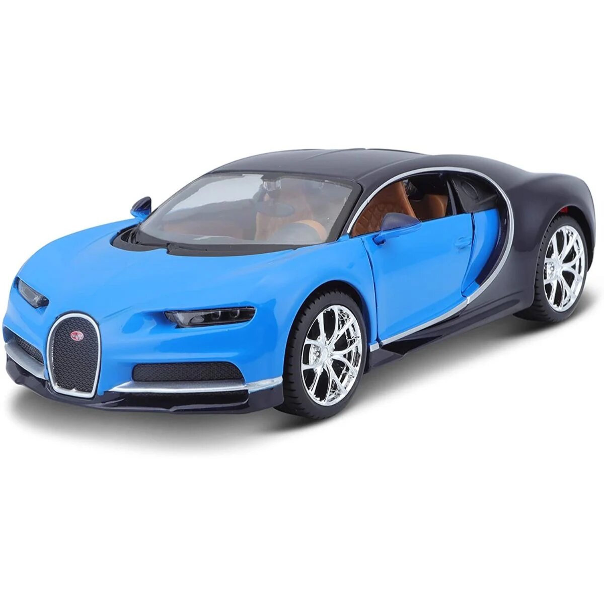 Maisto Masinuta Kit Asamblare Model Bugatti Chiron 1:24 Albastru