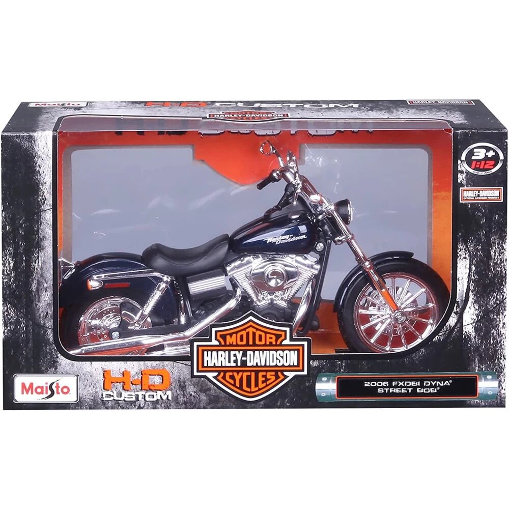 Maisto Motocicleta metalica Harley-Davidson 2006 FXDBI Dyna Street Bob 1:12