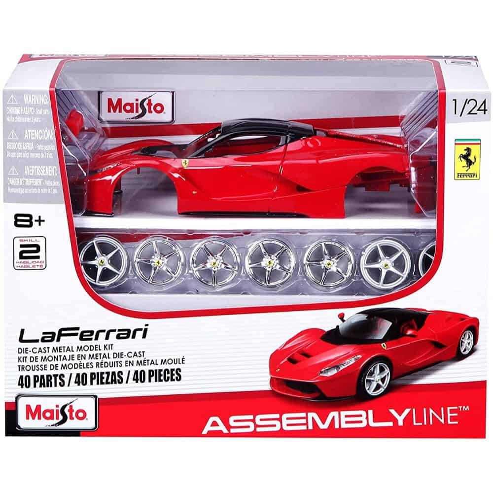 Maisto Set constructie masinuta metalica LaFerrari Assembly Line 40 piese 1:24