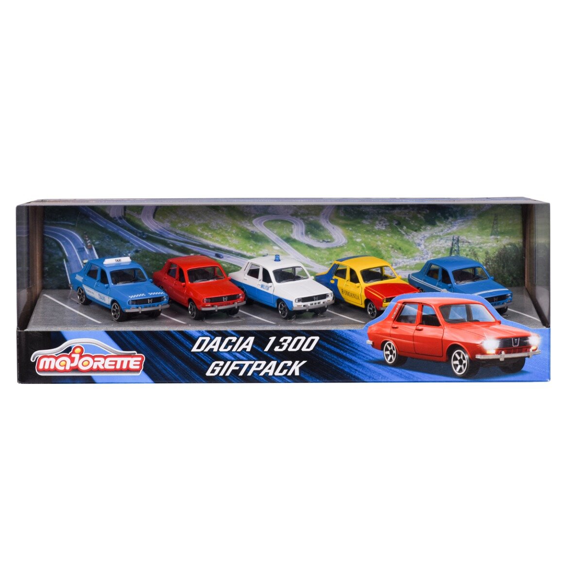 Majorette Set 5 masinute din metal Dacia 1300 7 cm