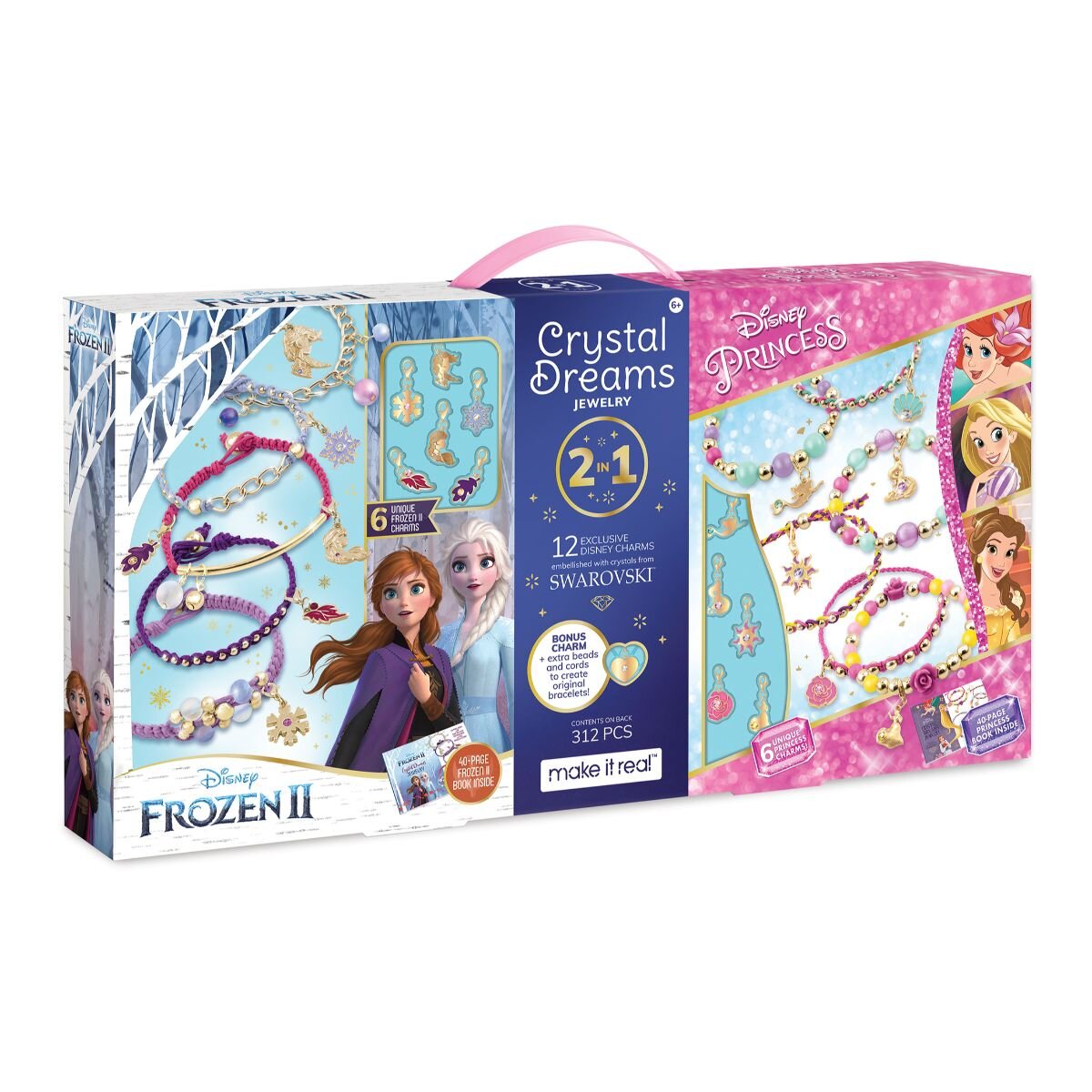 Make It Real Set bratari colorate din margele cu talisman Disney Princess
