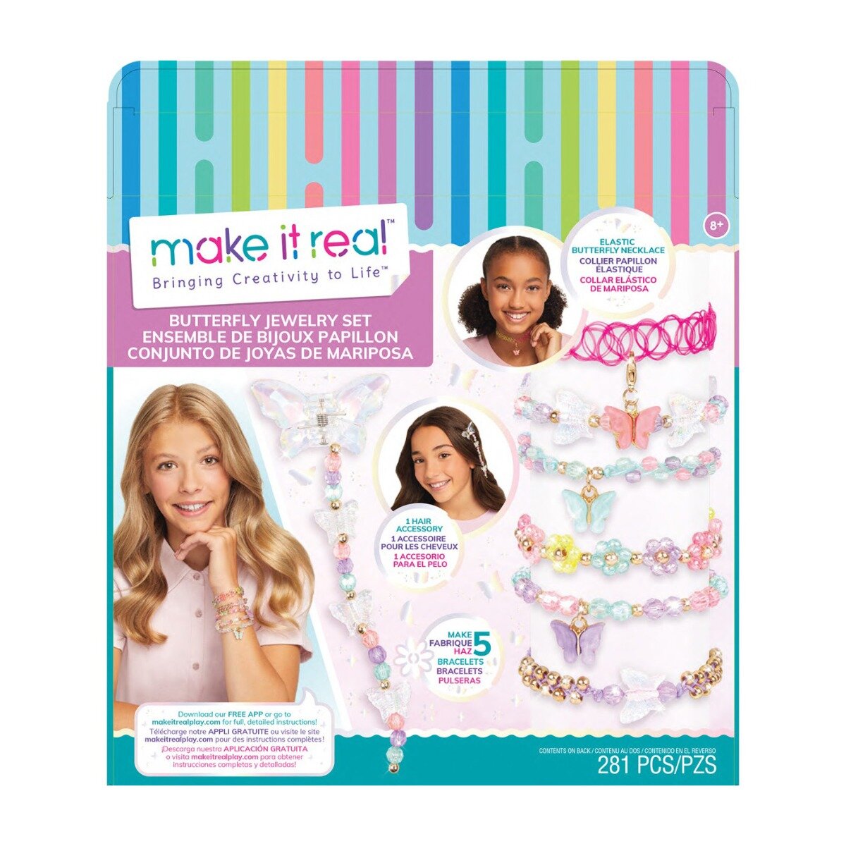Make It Real Set de bijuterii Fluture 281 piese