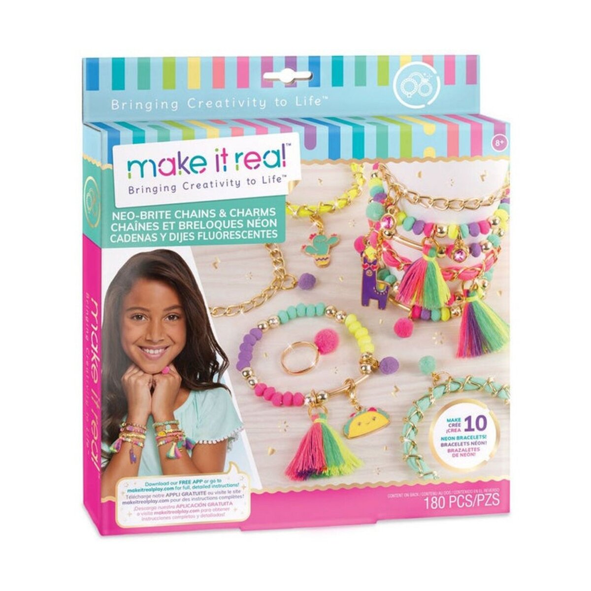 Make It Real Set de bratari cu talismane 180 piese