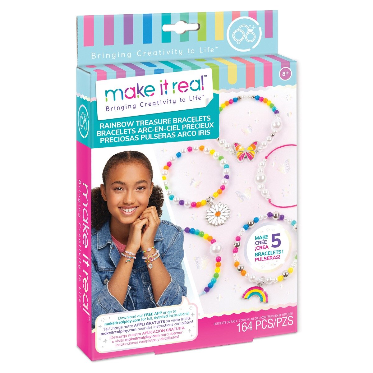 Make It Real Set de bratari Rainbow Treasure 164 piese