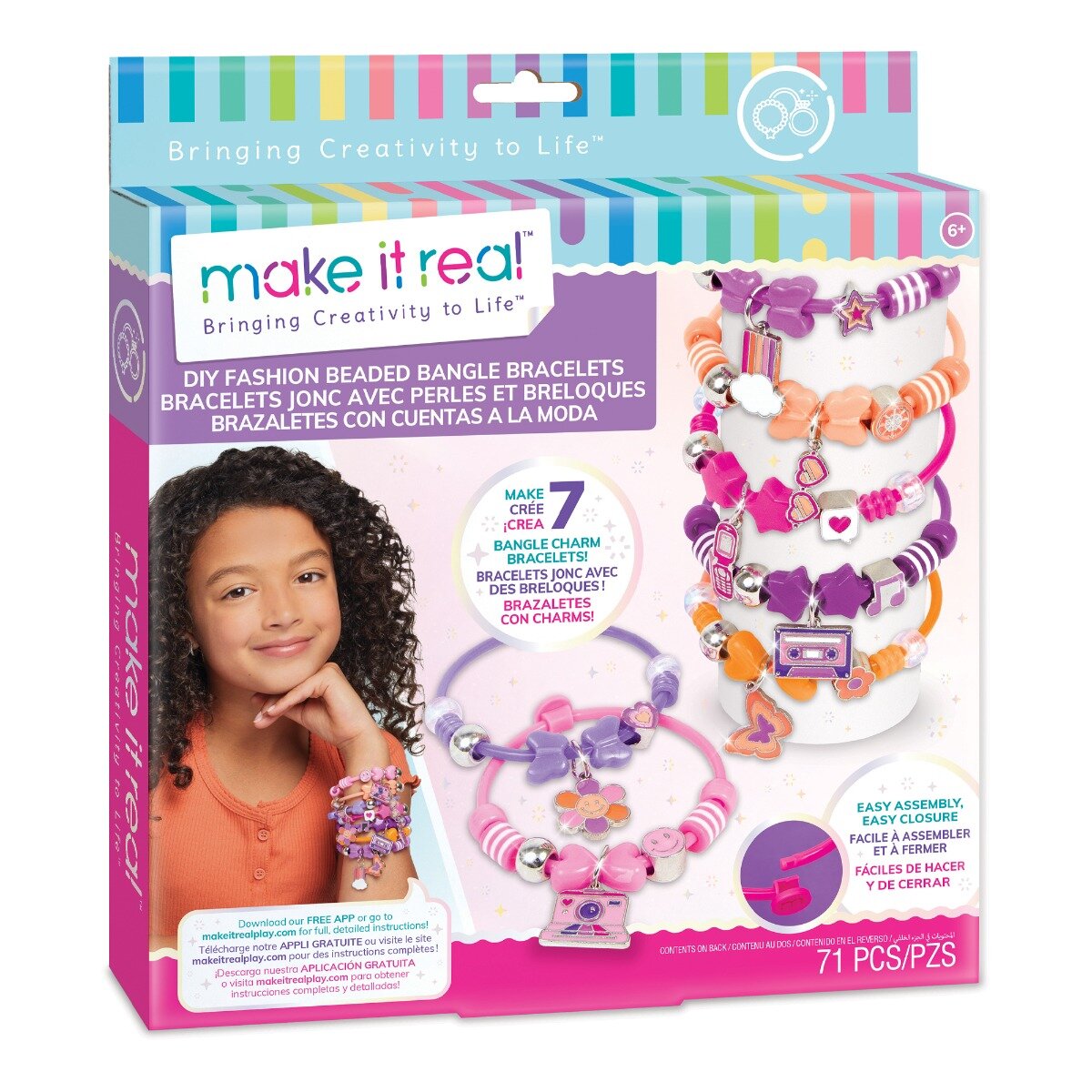 Make It Real Set de creat 7 bratari Fashion Bangle Bracelets 71 piese