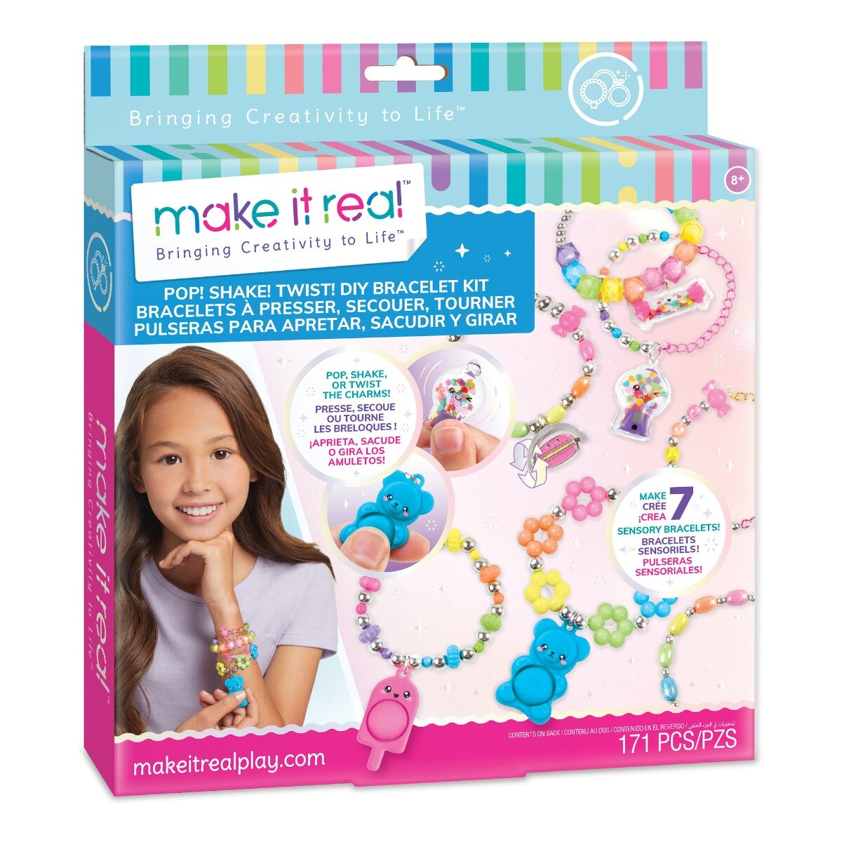 Make It Real Set de creat 7 bratari Pop Shake Twist