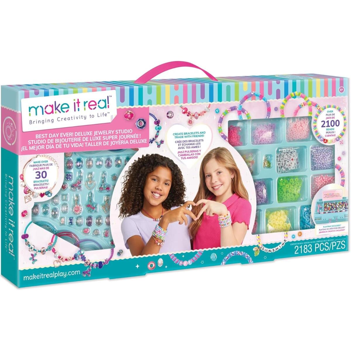 Make It Real Set de creat bratari Best Day Ever Deluxe Jewelry Studio 2183 piese