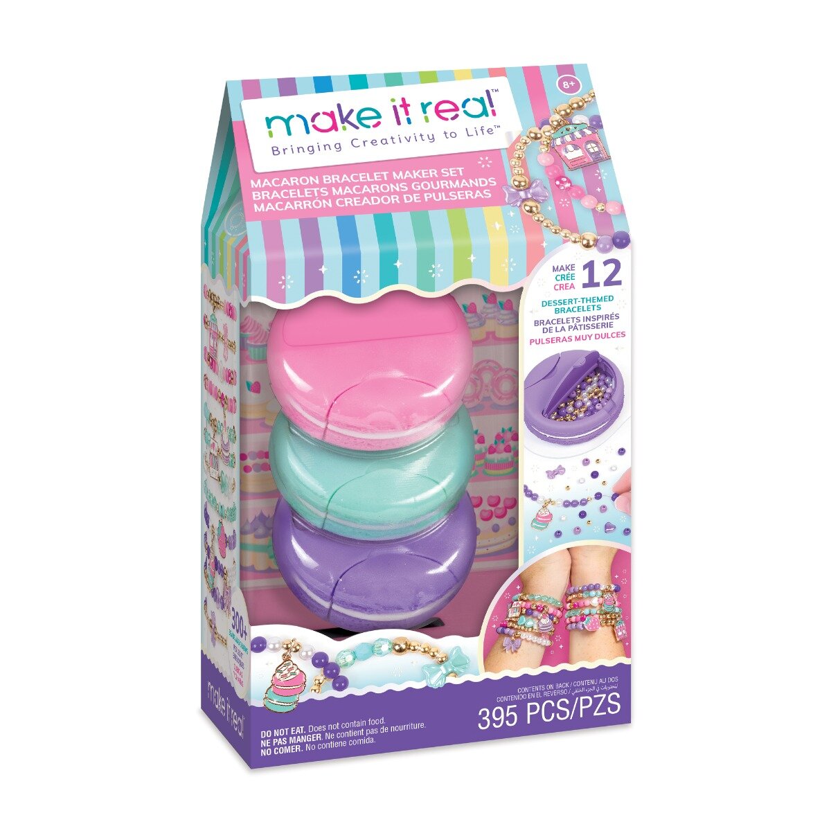 Make It Real Set de creat bratari Macarons 395 piese
