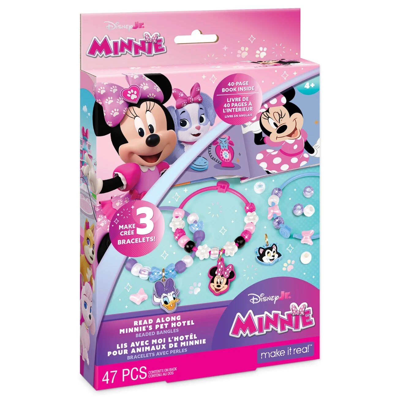 Make It Real Set de creat bratari si carte de povesti Minnie's Pet Hotel