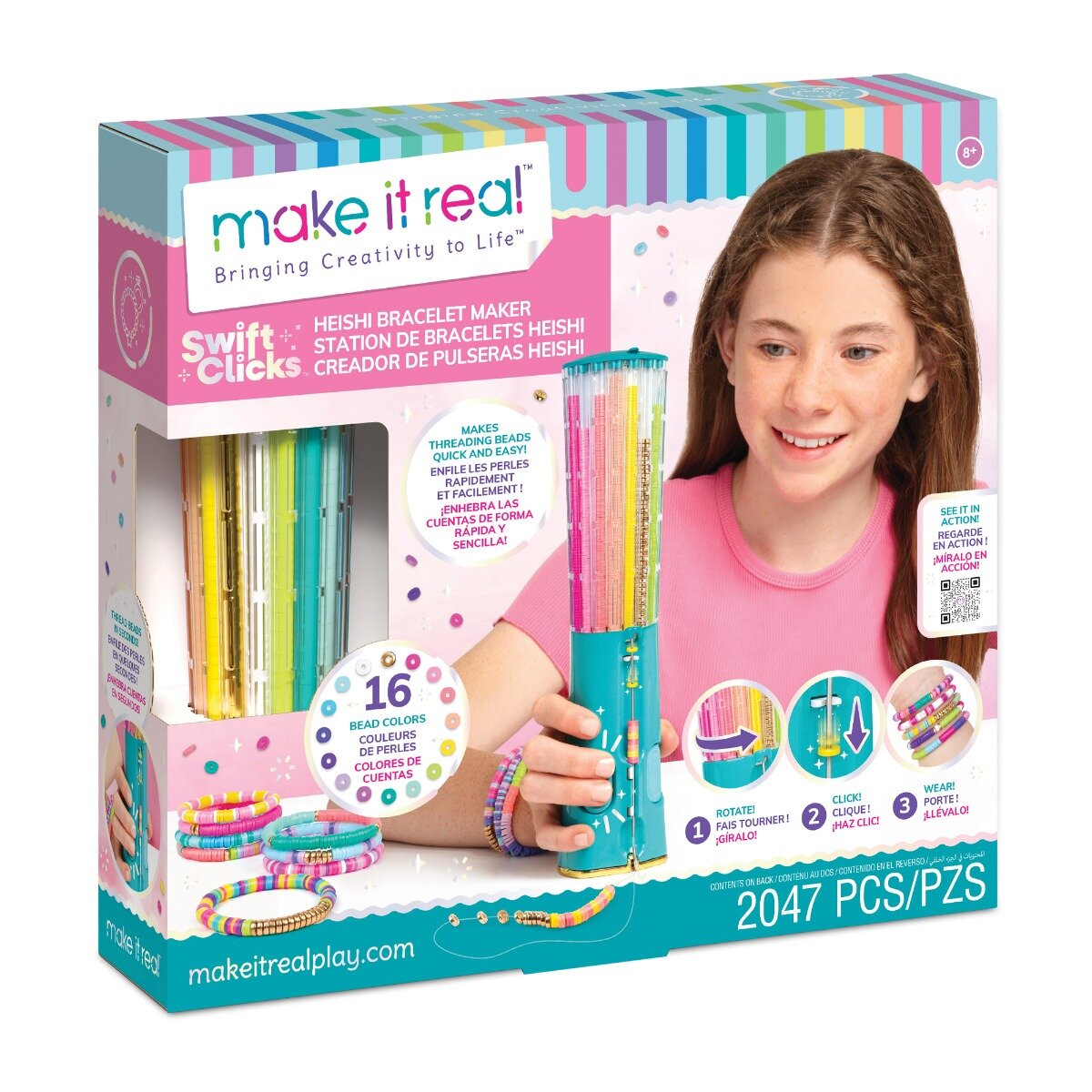 Make It Real Set de creat bratari Swift Click Heishi 2047 piese
