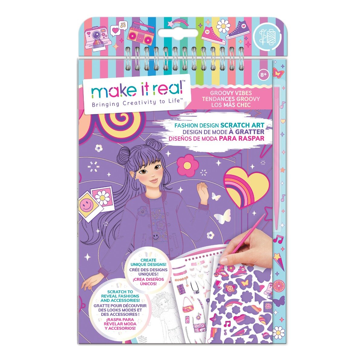 Make It Real Set de creatie Caietul designerului Groovy Vibes