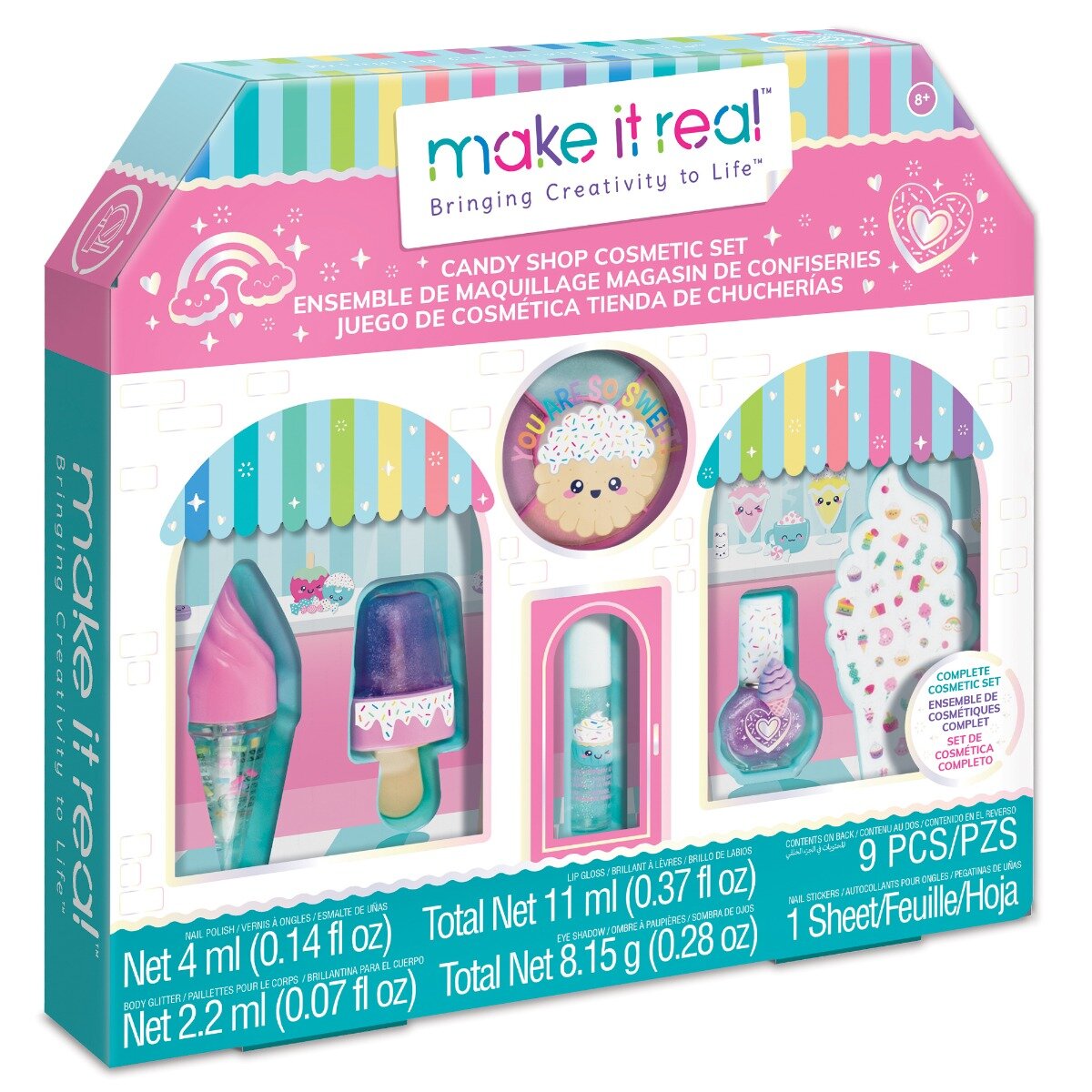 Make It Real Set produse cosmetice Candy Shop 9 piese