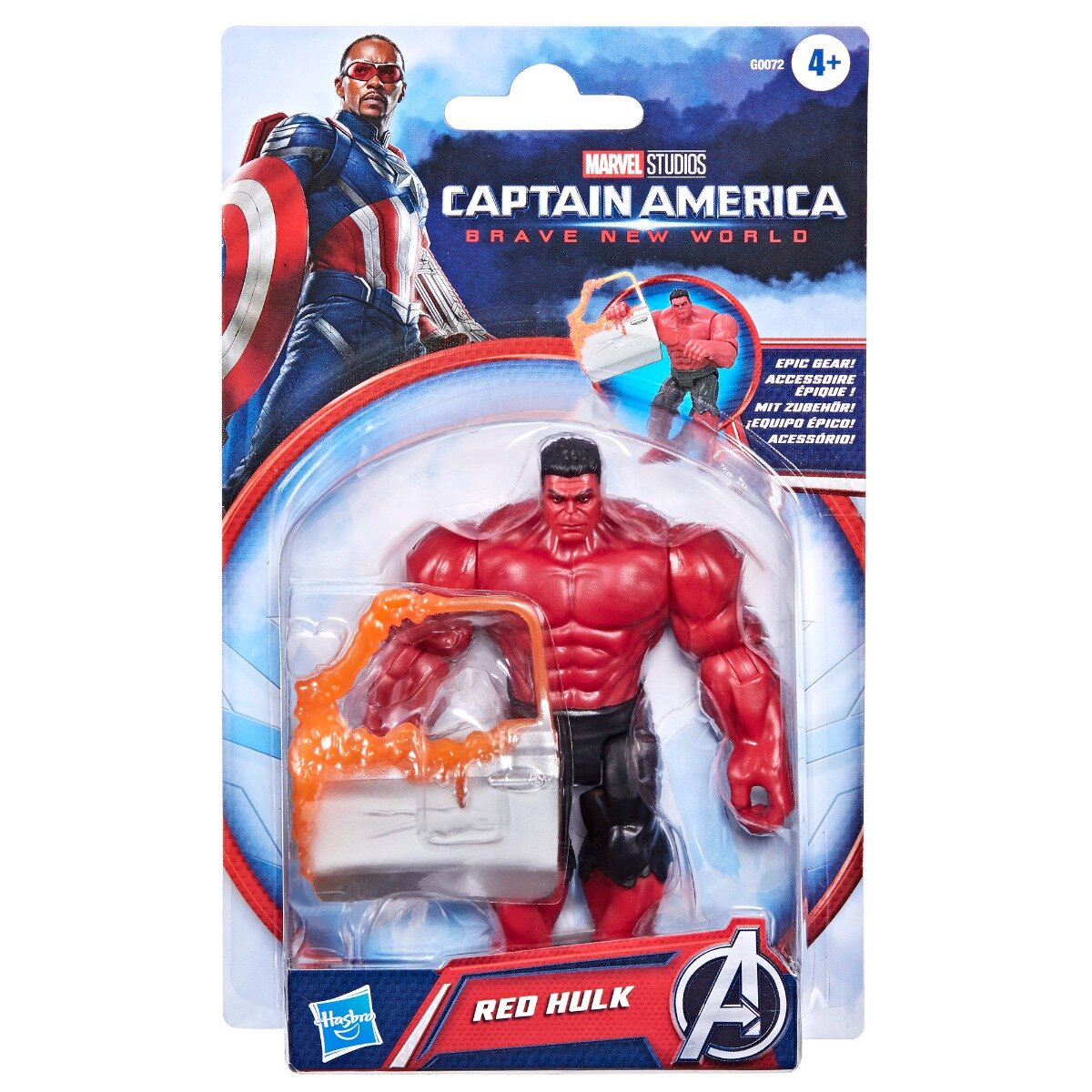 Marvel Figurina articulata Avengers Captain America Hulk Rosu 10 cm G0072