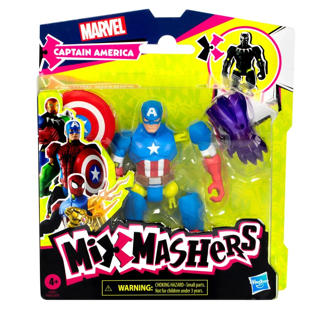 Marvel Figurina articulata Avengers Mixmashers Captain America F9267