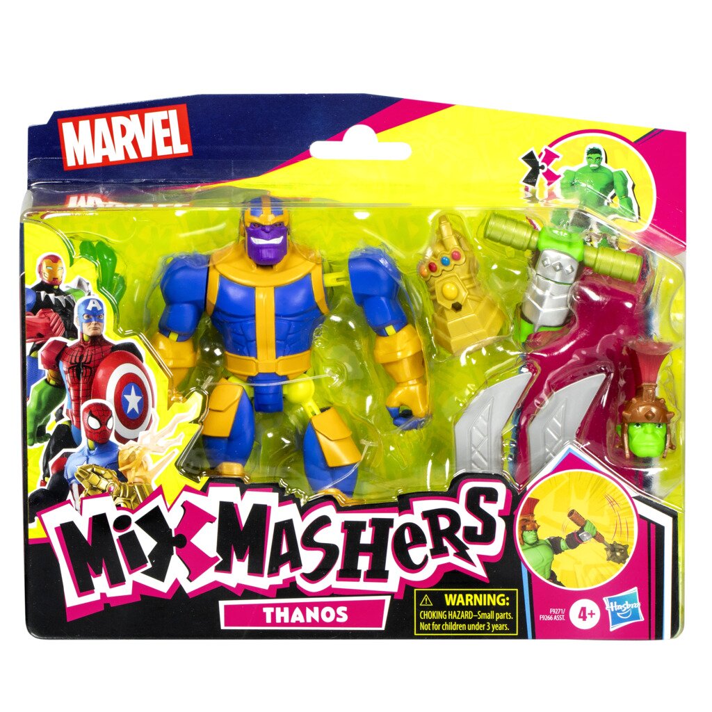 Marvel Figurina articulata cu accesorii Avengers Mixmashers Thanos F9271