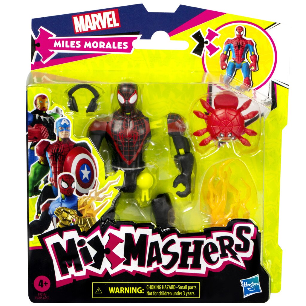 Marvel Figurina cu accesorii Spiderman Mixmashers Miles Morales F9214