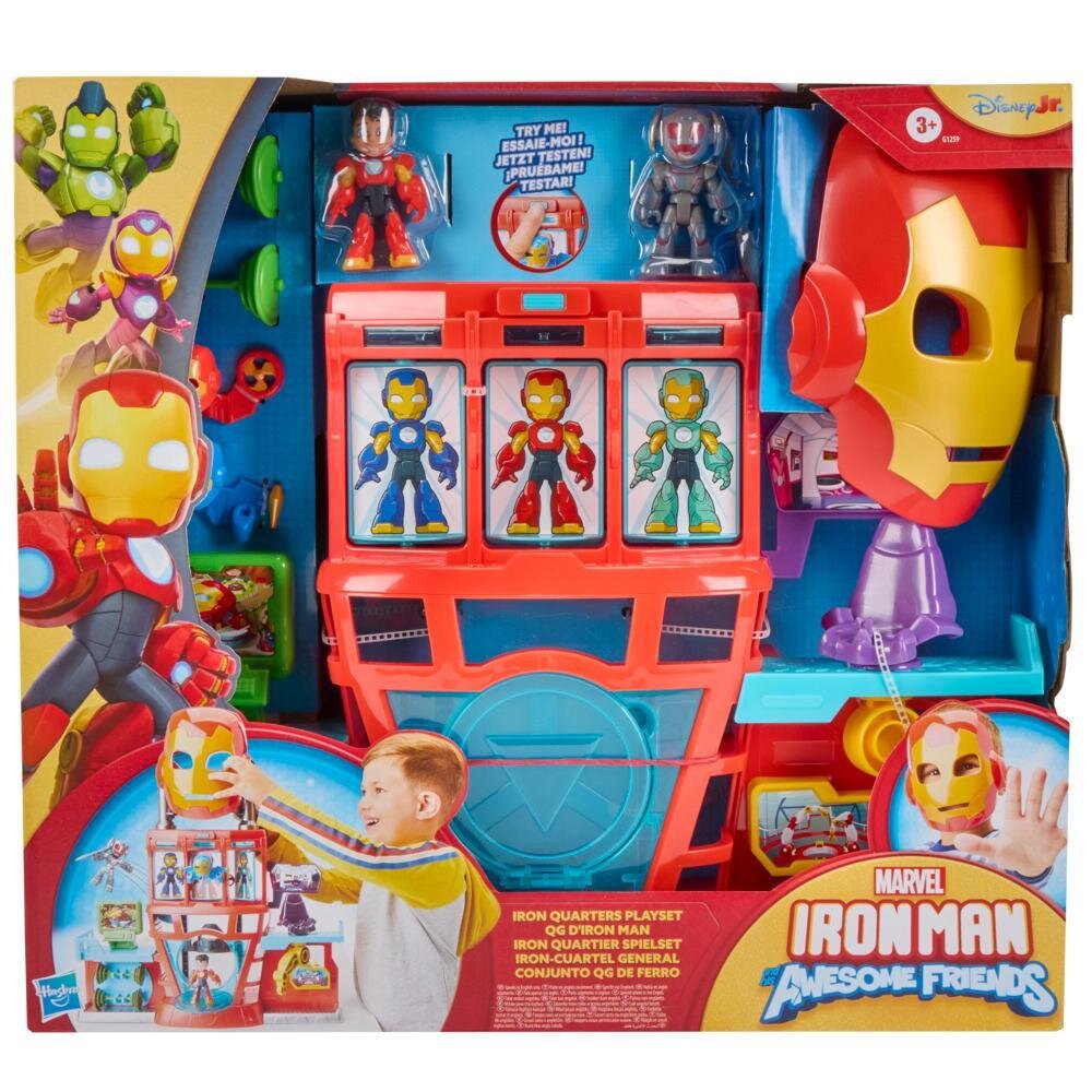Marvel Set de joaca Iron Man And His Awesome Friends Iron Quarters G1259