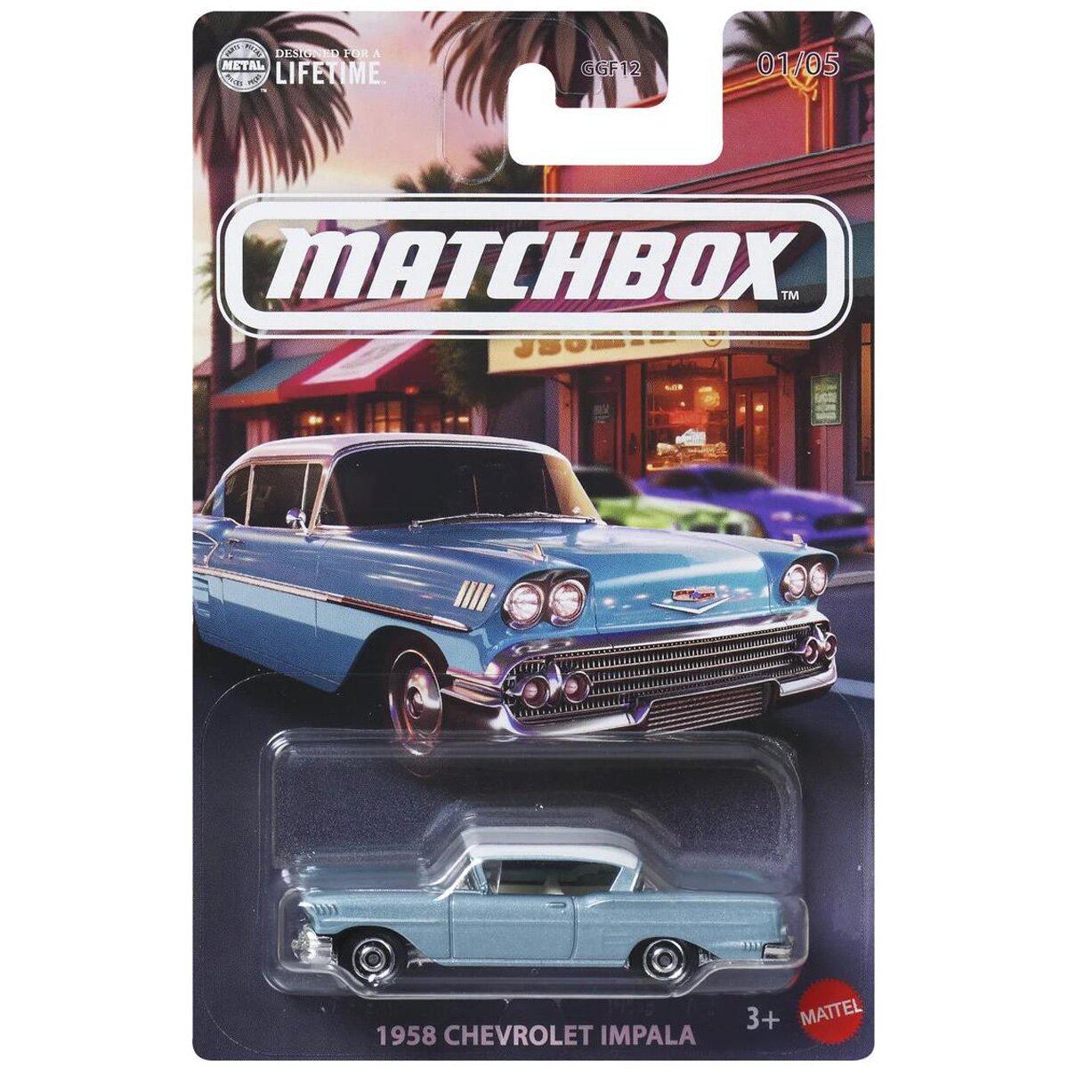 Matchbox Masina metalica 1958 Chevrolet Impala JCG43