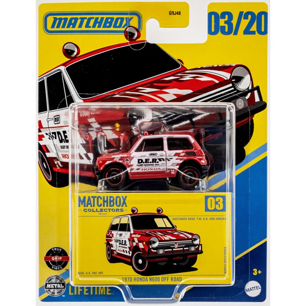 Matchbox Masina metalica Honda N600 Off Road 1970 1:64 JCL34
