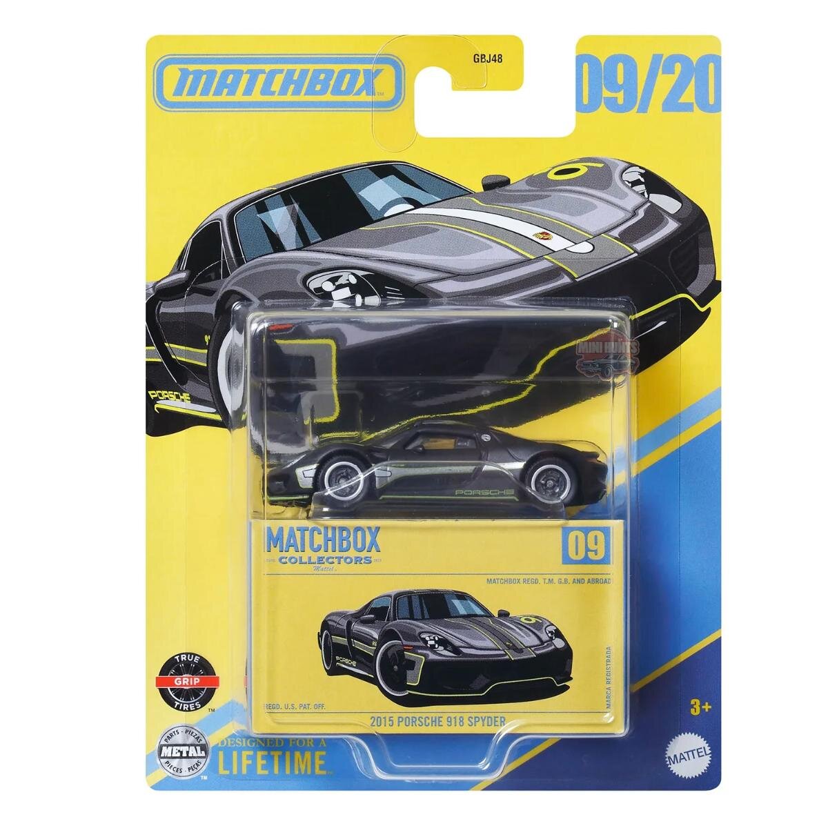 Matchbox Masina metalica Porsche 918 Spyder 2015 JCL37