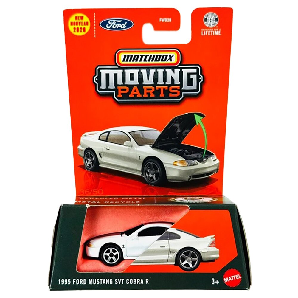 Matchbox Masinuta Moving Parts 1995 Ford Mustang SVT Cobra R JHV30