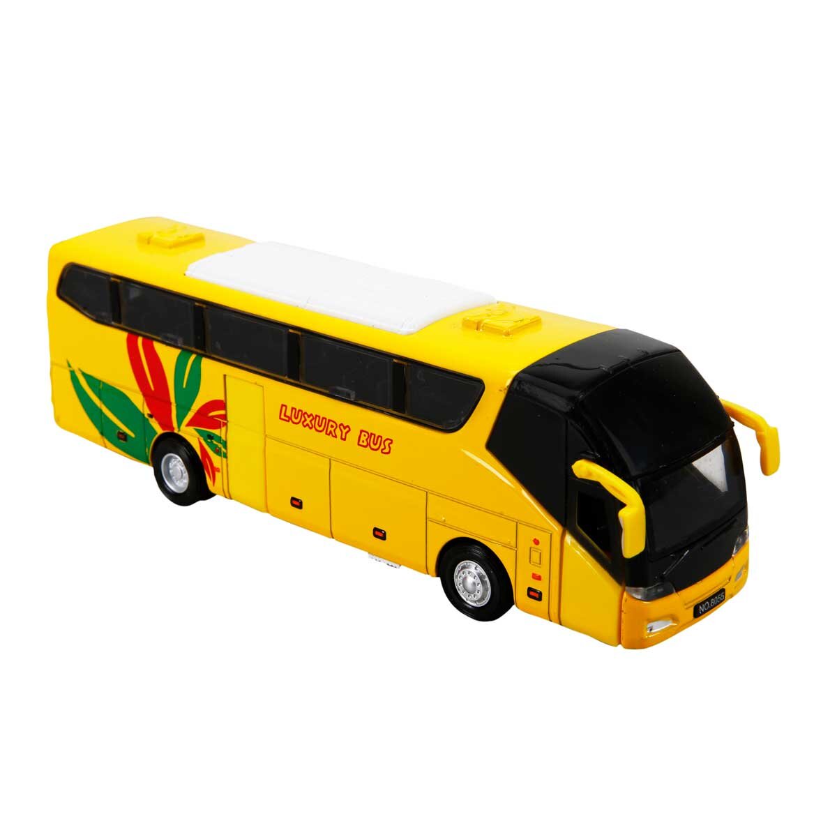 Maxx Wheels Autocar cu Lumini si Sunete Galben 16 Cm