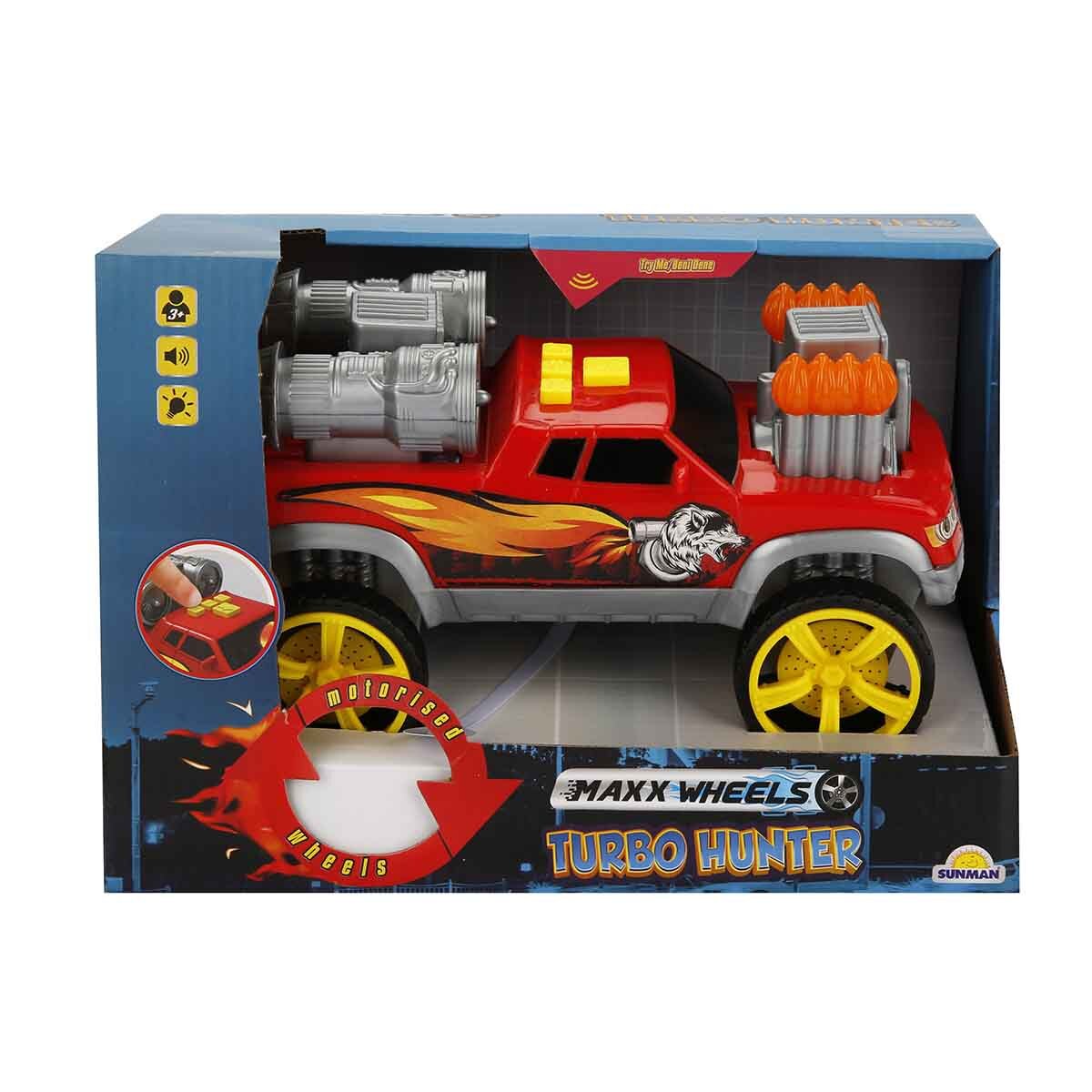 Maxx Wheels Camioneta cu Lumini si Sunete Rosu 23 cm