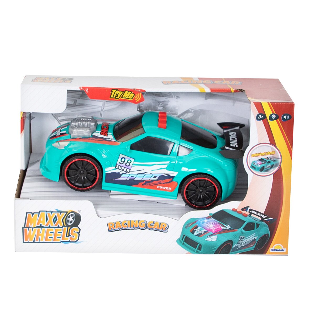 Maxx Wheels Masina de curse cu lumini si sunete