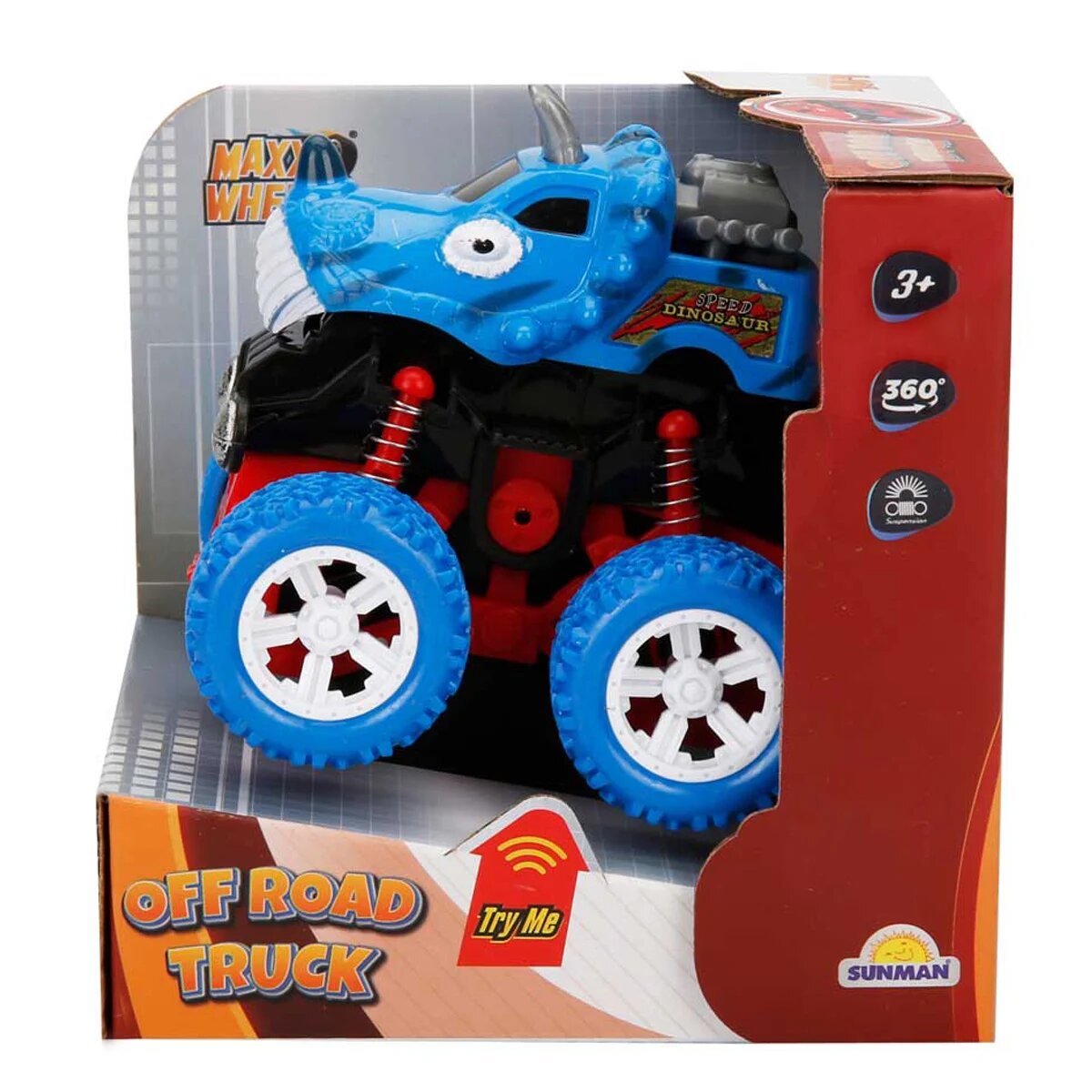 Maxx Wheels Masina Off Road Speed ​​Dinosaur Albastru