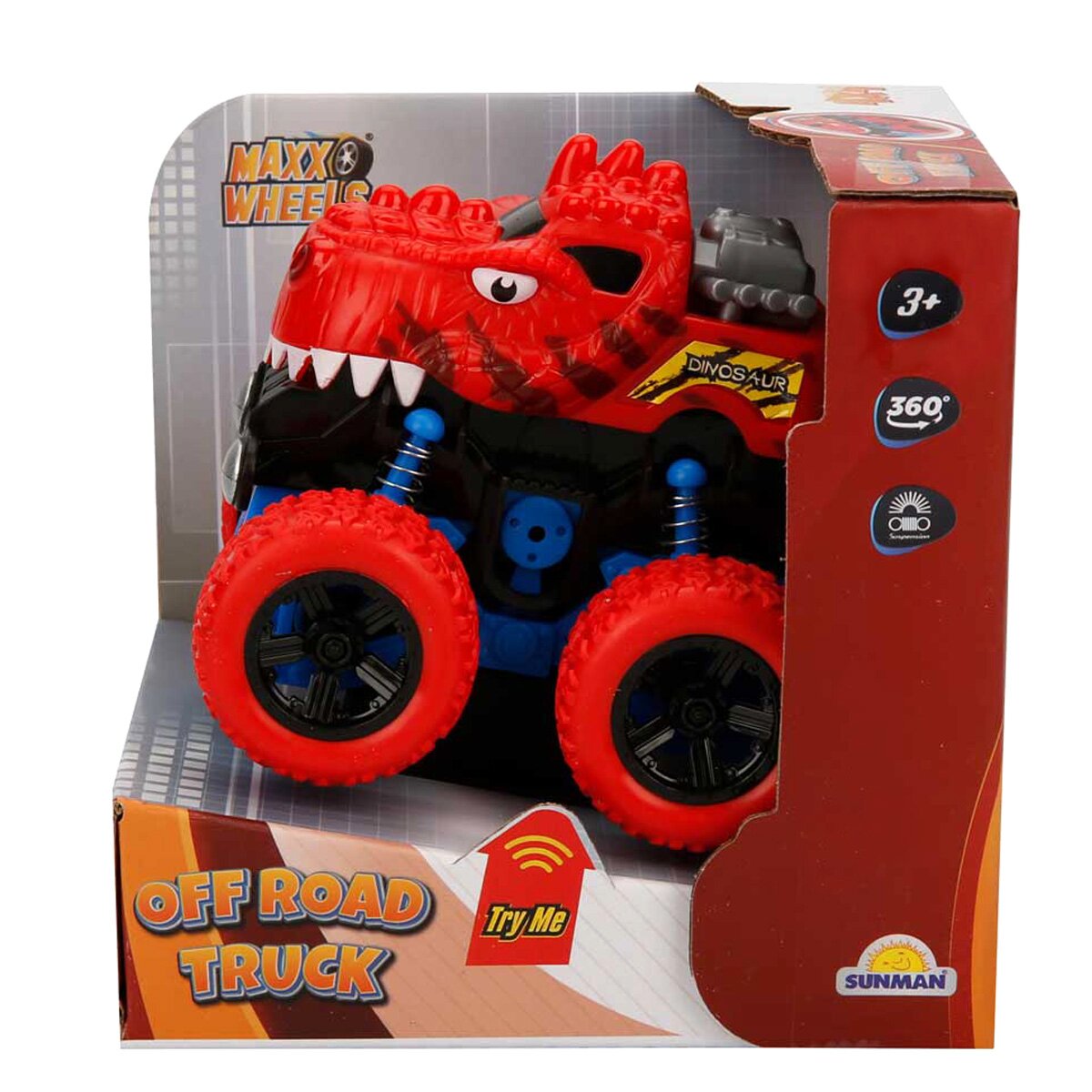 Maxx Wheels Masina Off Road Speed ​​Dinosaur Rosu