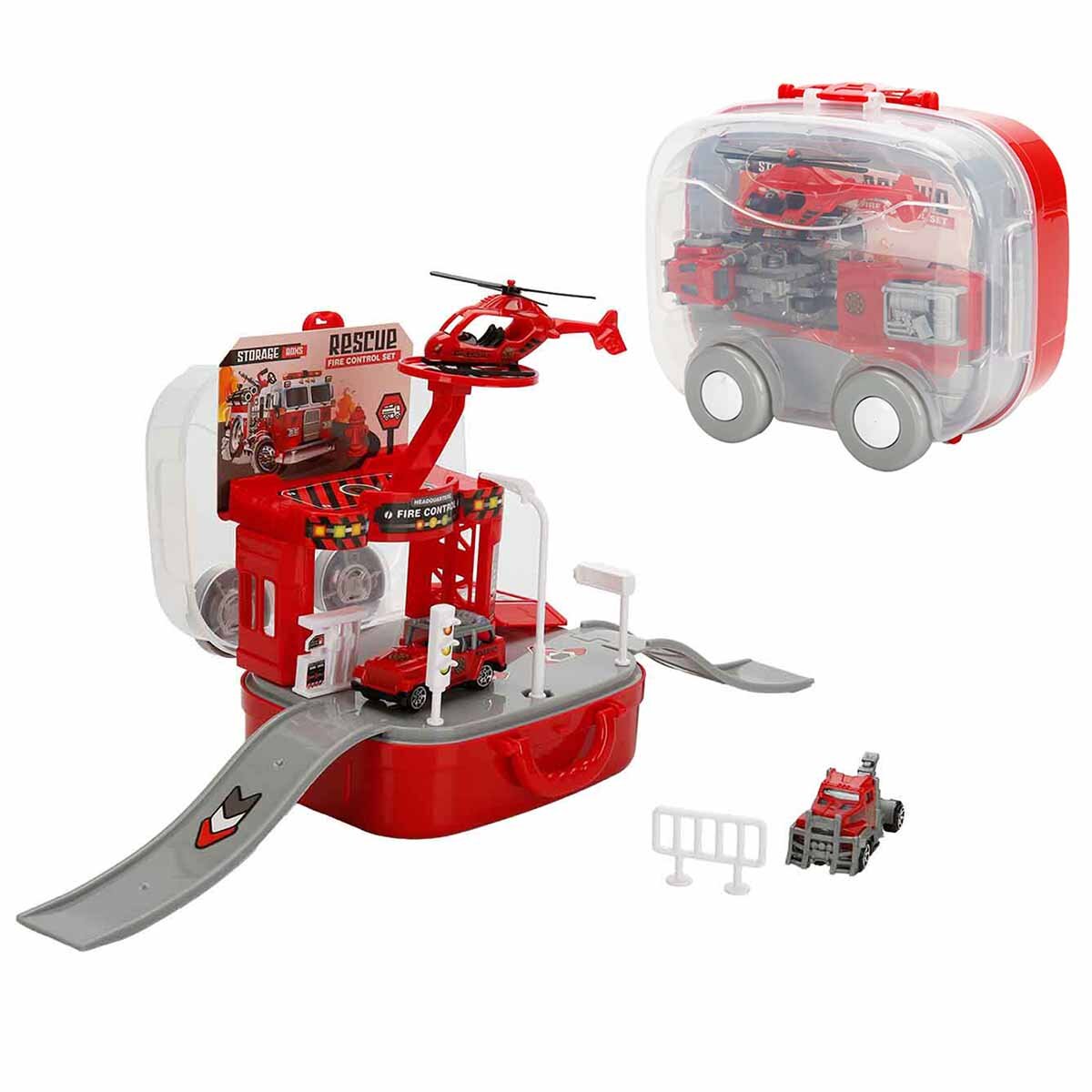 Maxx Wheels Set de joaca cu vehicule Car Park Rescue Fire Control