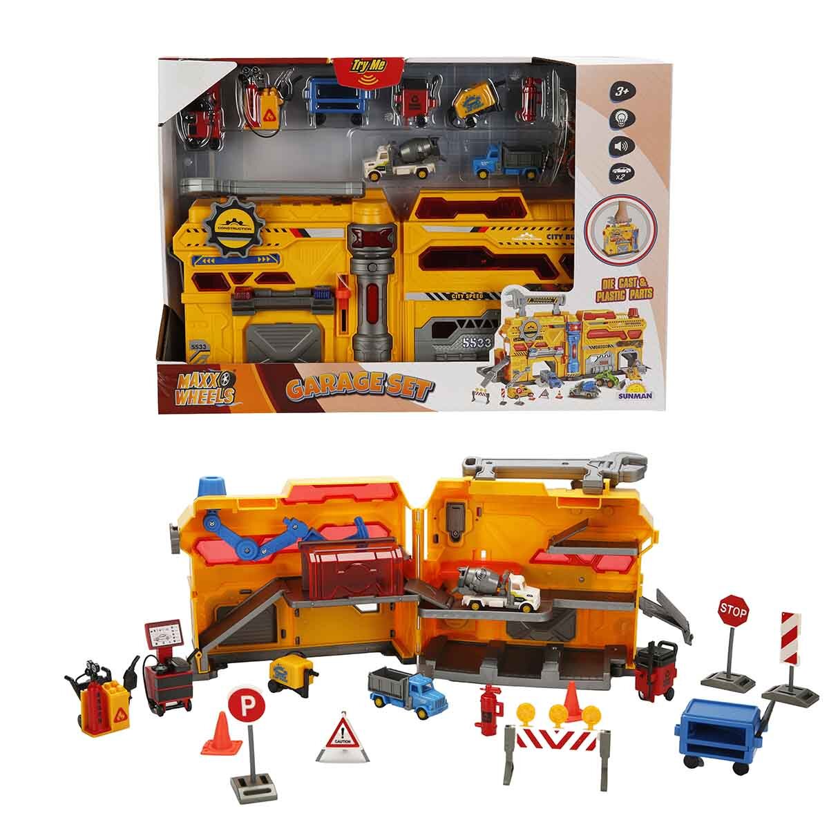 Maxx Wheels Set de joaca cu vehicule Garage