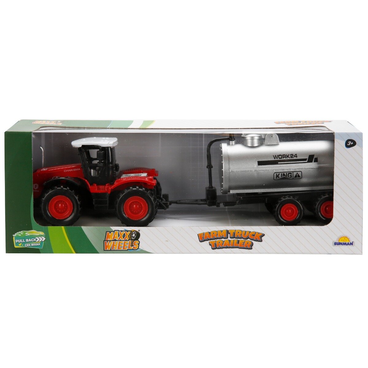 Maxx Wheels Tractor cu remorca Farm Truck