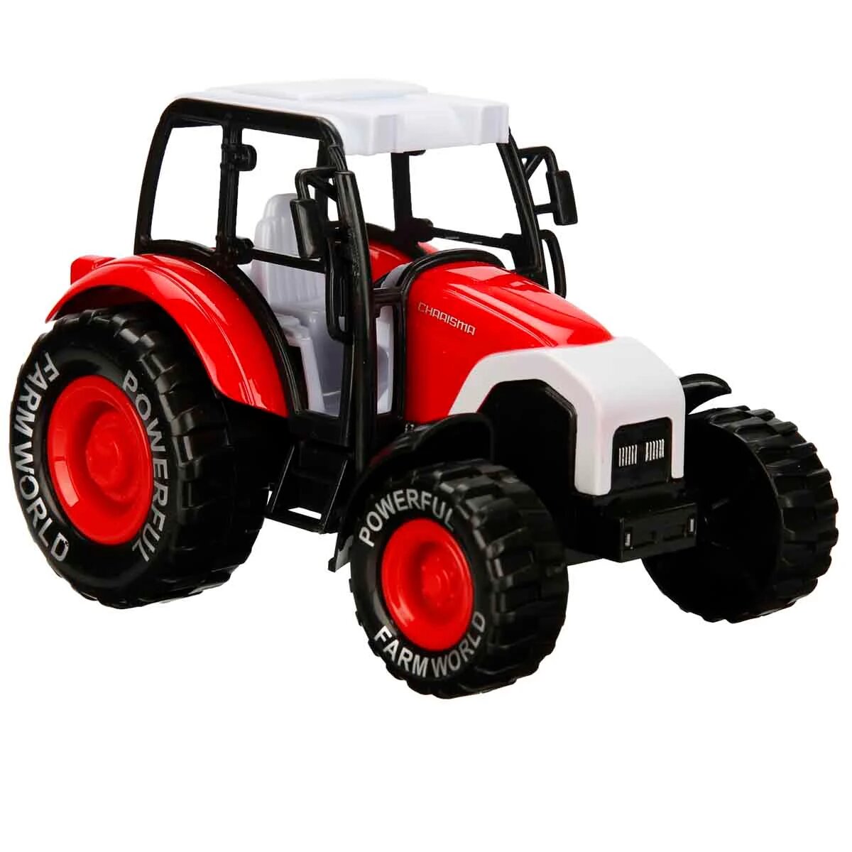 Maxx Wheels Tractor de ferma 14 cm Rosu