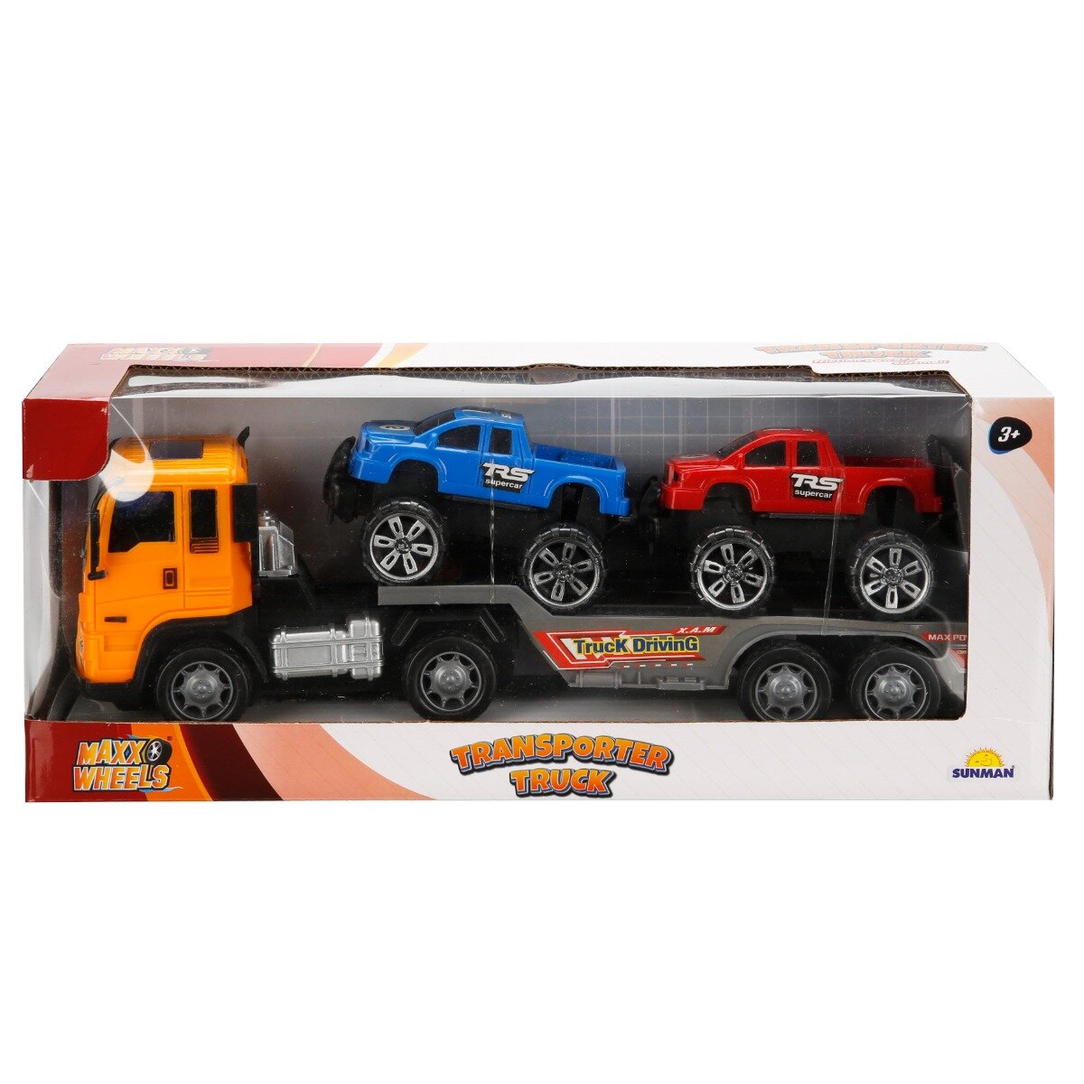 Maxx Wheels Transportator cu vehicule 28 cm